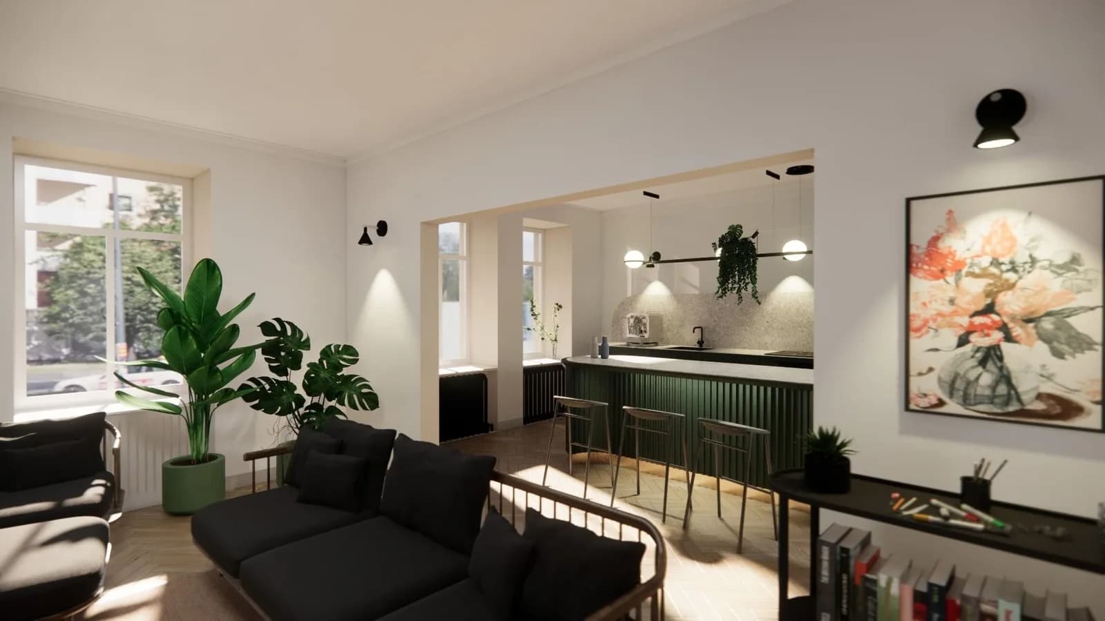 Open-space desk